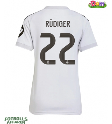 Real Madrid Antonio Rudiger #22 Hemmatröja Kvinnor 2025-26 Kortärmad